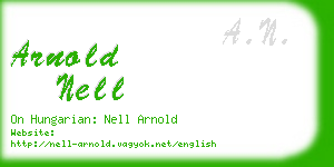 arnold nell business card